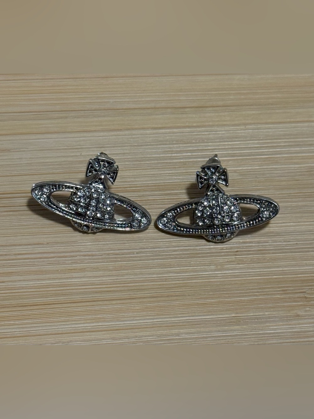 Celestial Saturn Stud Earrings